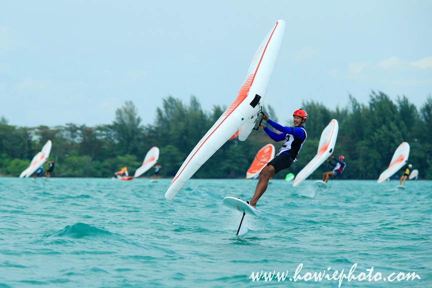 16 Feb 2025 Wing Foiling action during 44th Singapore Open Windsurfing & Foiling Championship 2025
