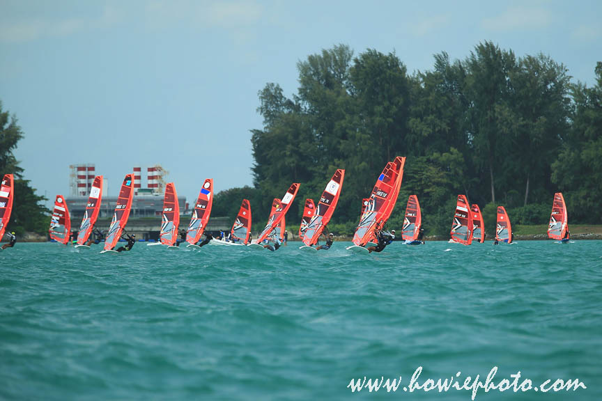 16 Feb 2025 Windsurf Foiling action during 44th Singapore Open Windsurfing & Foiling Championship 2025