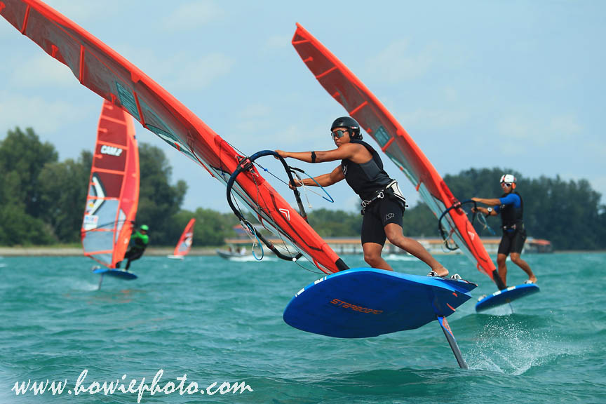 16 Feb 2025 Windsurf Foiling action during 44th Singapore Open Windsurfing & Foiling Championship 2025