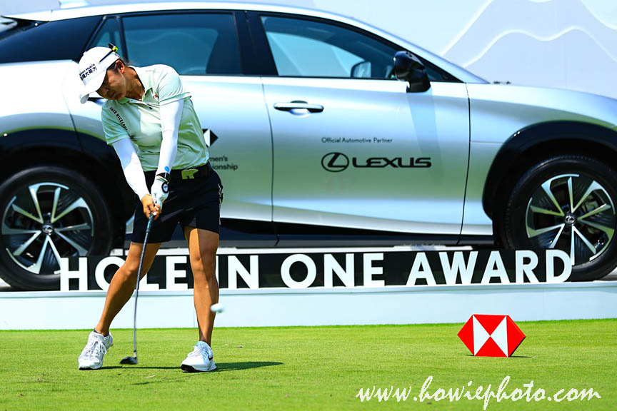 1 March 2026 Hsu Wei-Ling of Taiwan tees off on 15th hole during the HSBC Women's World Championship 2026 at Sentosa Golf Club, Singapore