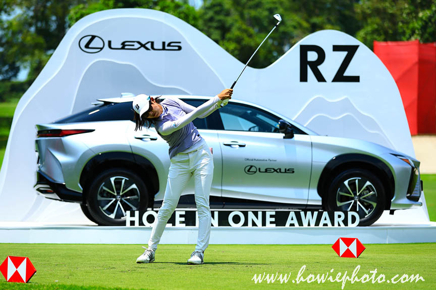 1 March 2026 Saki Baba of Japan tees off on 15th hole during the HSBC Women's World Championship 2026 at Sentosa Golf Club, Singapore