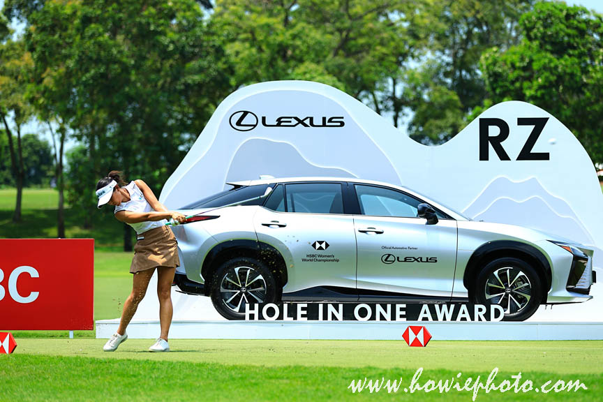 1 March 2026 Lydia Ko of New Zealand tees off on 15th hole during the HSBC Women's World Championship 2026 at Sentosa Golf Club, Singapore