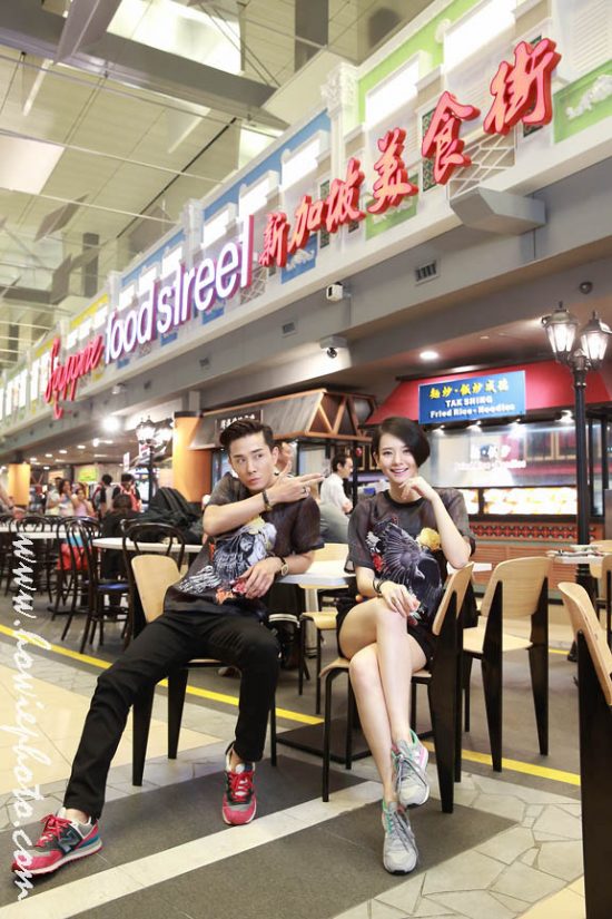 Changi Airport China TV Promotion shoot w Celebrity Qi Wei and Lee SeungHyun