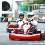 26 Aug 2013 Minister S Iswaran go-karts after the Singapore GP & ITE MOU Signing Ceremony