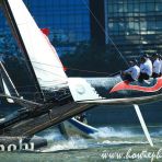 22 Feb 2014 Alinghi in action at Extreme Sailing Series Singapore 2014..... as curated in Singapore Sailing Federation / Peter Lim's UPWIND AND WINNING Coffee Table Book