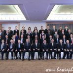 1 April 2015 - DPM Teo Chee Hean and Minister Ng Eng Hen and Minister Heng Swee Keat pose for official photo with present and former PS's during PSD Administrative Service Dinner 2015