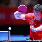 4 June 2015 Gao Ning of Singapore in Table Tennis action at 28th SEA Games Singapore 2015..... photo print displayed in National Stadium's THE CANON SPORTING GALLERY