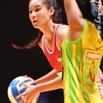 4 June 2015 Shelby Koh of Singapore in Netball action at 28th SEA Games Singapore 2015