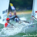 9 June 2015 Bernie Chin of Singapore in Laser Radial Sailing action at 28th SEA Games Singapore 2015