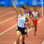 11 June 2015 Dương Văn Thái of Vietnam reacts winning the Men's 1500m at 28th SEA Games Singapore 2015