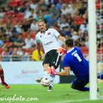 12 Nov 2016 Alexander Zickler of Germany shoots infront of goal during the Masters of Football’s Battle of Europe 2016 Singapore