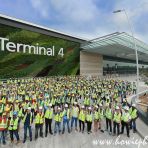 15 Dec 2016 - Changi Aiport T4 construction completion press release photo shoot..... published in THE STRAITS TIMES newspaper 16 Dec 2016 issue