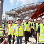 9 May 2018 Minister Khaw Boon Wan at Visit to LTA Canberra MRT Station site