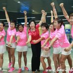28 Sept 2018 SMS Sim Ann poses for photos with BCA ambassadors at LTA Pink Train Breast Cancer Awareness Campaign