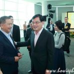 21 Dec 2018 Minister Heng Swee Keat interacts with CAG Chairman Liew Mun Leong, at Chairman's "Sunday Emails" Book Launch