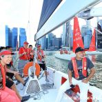 16 March 2019 PM Lee Hsien Loong sails on Singapore Sailing's SM40 at Marina Bay..... as published in PM's FB on 17 March 2019