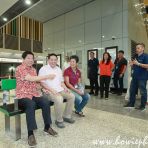 22 Dec 2019 Minister Khaw Boon Wan and MPs try out a bench at LTA TEL Woodlands Station preview