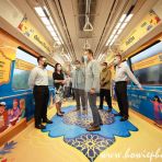 21 April 2022 Mayor of SE CDC Mohd Fahmi Aiman at LTA Hari Raya themed train launch