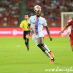 15 July 2022 Jean-Philippe Mateta of Crystal Palace and Joel Matip of Liverpool in action during the Standard Chartered Singapore Trophy 2022 match between Liverpool and Crystal Palace at the Singapore National Stadium