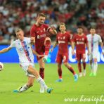15 July 2022 Killian Phillips of Crystal Palace and Jordan Henderson of Liverpool in action during the Standard Chartered Singapore Trophy 2022 match between Liverpool and Crystal Palace at the Singapore National Stadium
