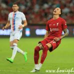 15 July 2022 Darwin Nunez of Liverpool reacts as the ball is picked up by Vicente Guaita of Crystal Palace during the Standard Chartered Singapore Trophy 2022 match between Liverpool and Crystal Palace at the Singapore National Stadium