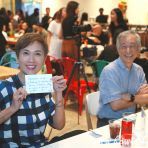 10 Nov 2022 MCI Minister Josephine Teo shows her congratulation note "Congratulations to Mothership.sg for expanding into the new “Matchbox”. May you continue to light up our lives in SG!" during the opening of Mothership new creative space called “Matchbox”