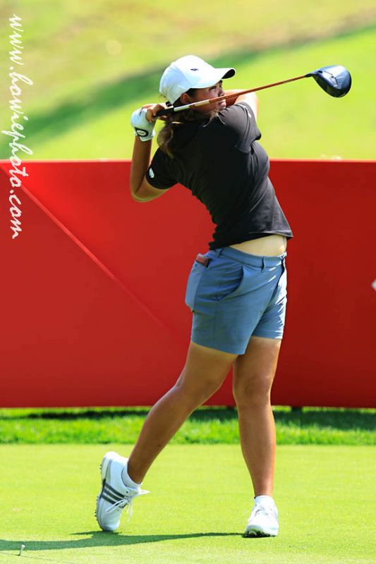 1 March 2026 Shannon Tan of Singapore tees off on 10th hole during the HSBC Women's World Championship 2026 at Sentosa Golf Club, Singapore